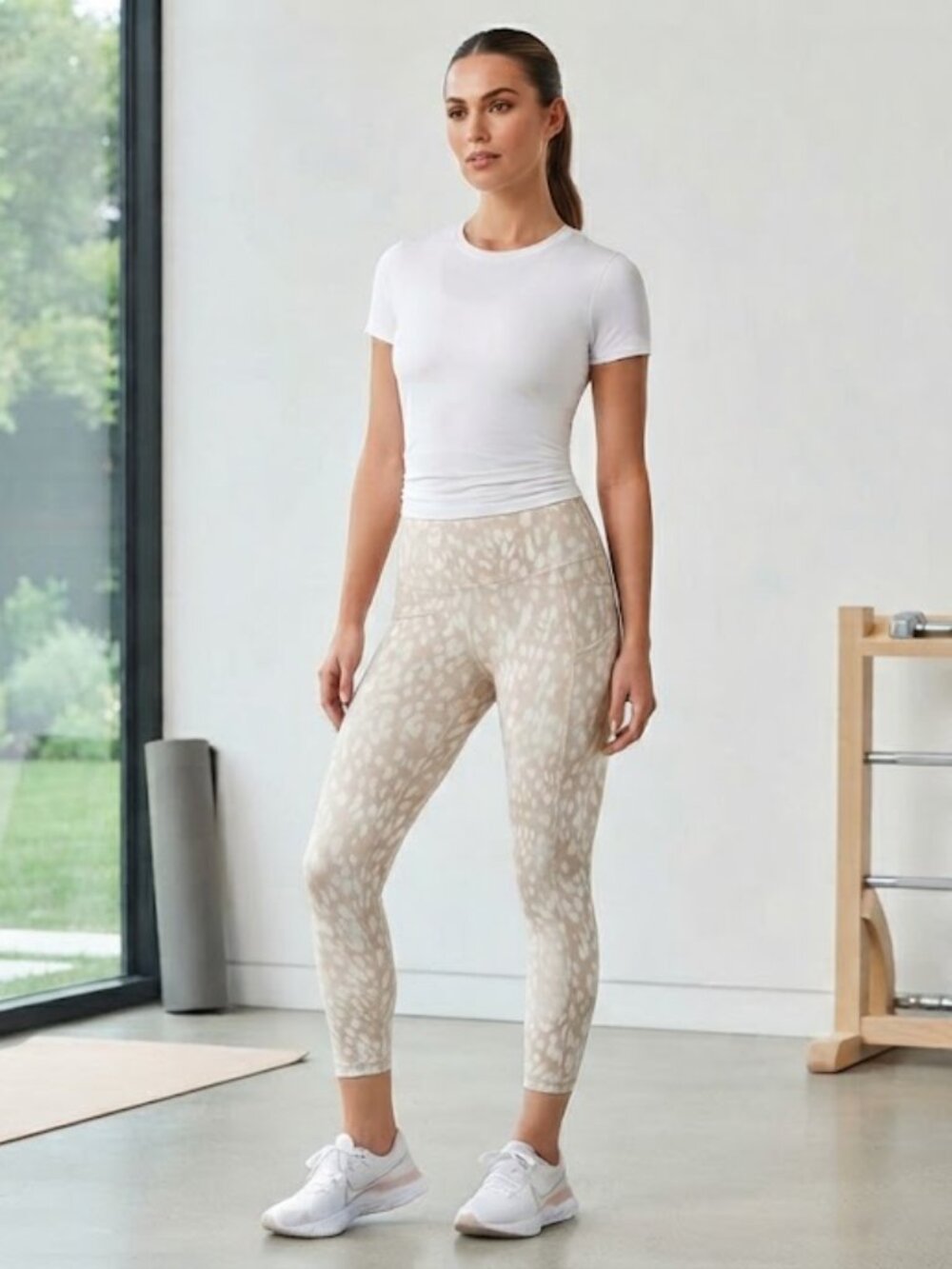 NWT Fabletics Limited Edition PureLuxe Oasis High-Waisted 7/8 Leggings - M